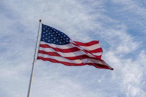 Foto profissional grátis de América, bandeira, céu