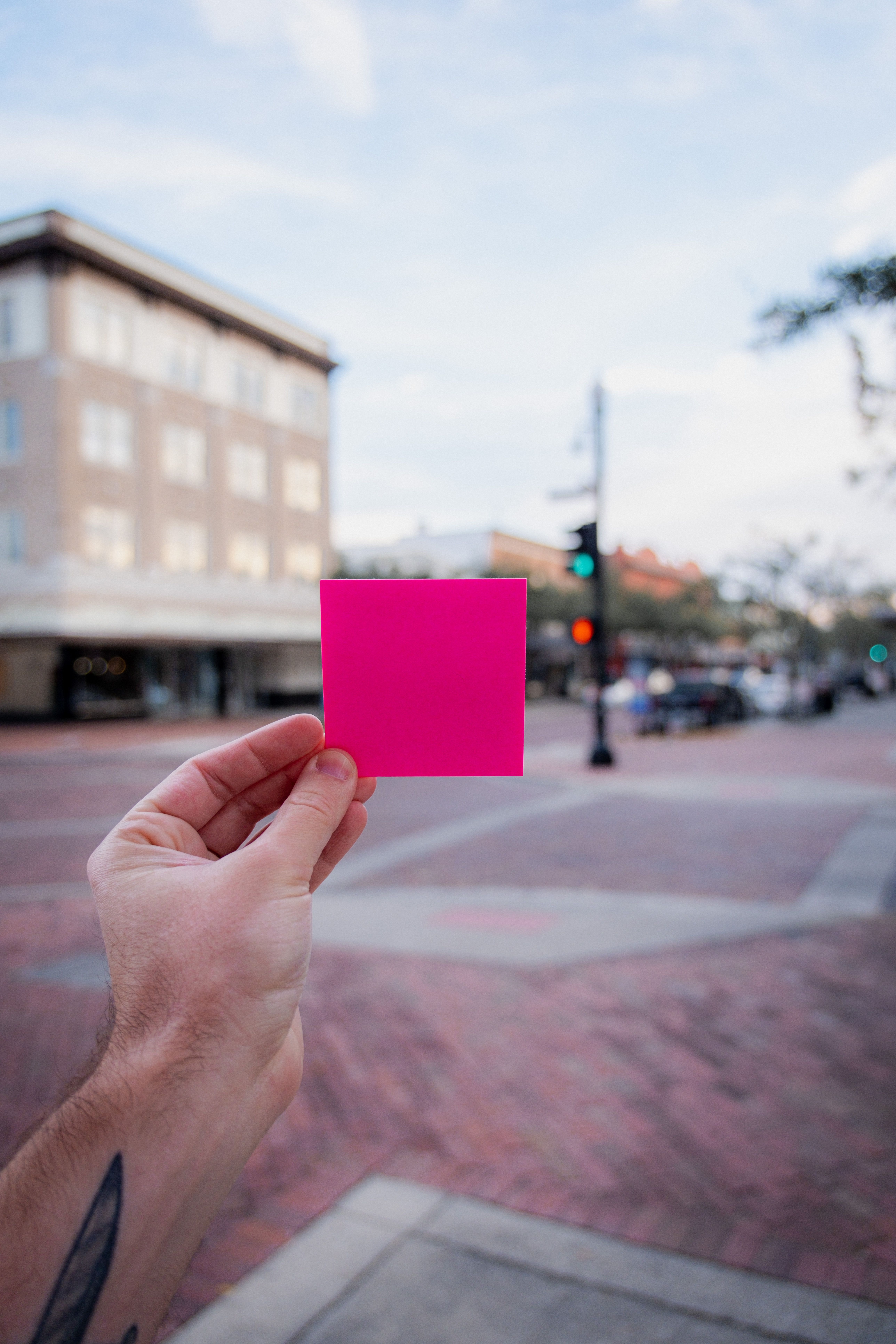 Hand Holding Sticker Note · Free Stock Photo