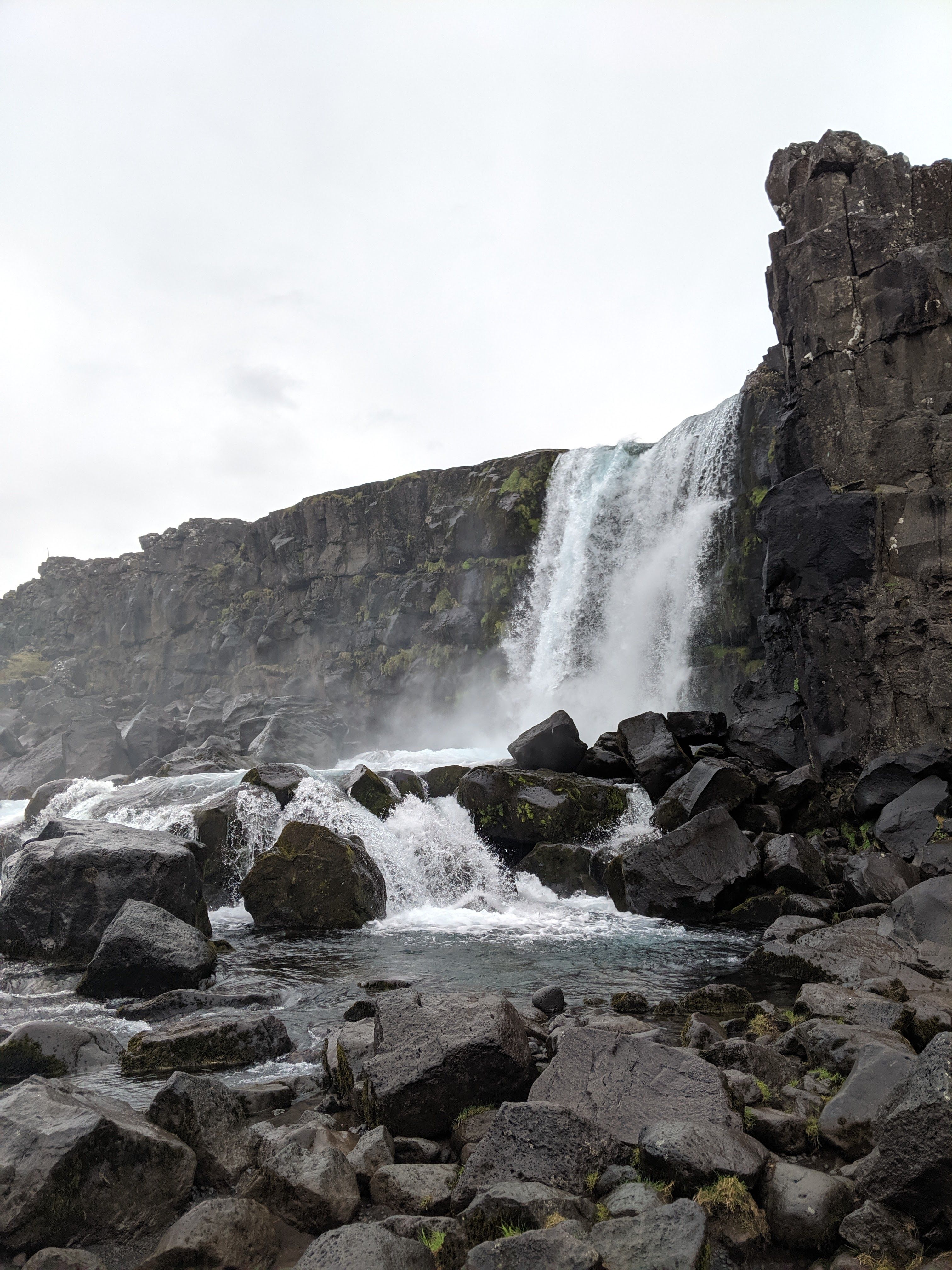 Rocks around Waterfall · Free Stock Photo