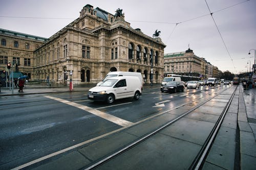 Imagine de stoc gratuită din Austria, clădirea operei, drum