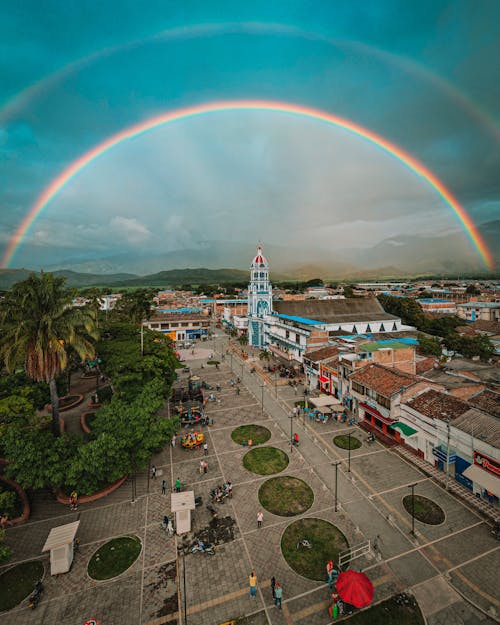 Foto d'estoc gratuïta de arc de Sant Martí, arc de sant martí de fons, colors de l'arc de Sant Martí
