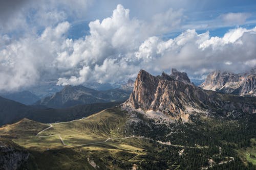 Darmowe zdjęcie z galerii z chmury, fotografia lotnicza, geologia