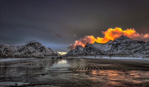 Colorful arctic daylight