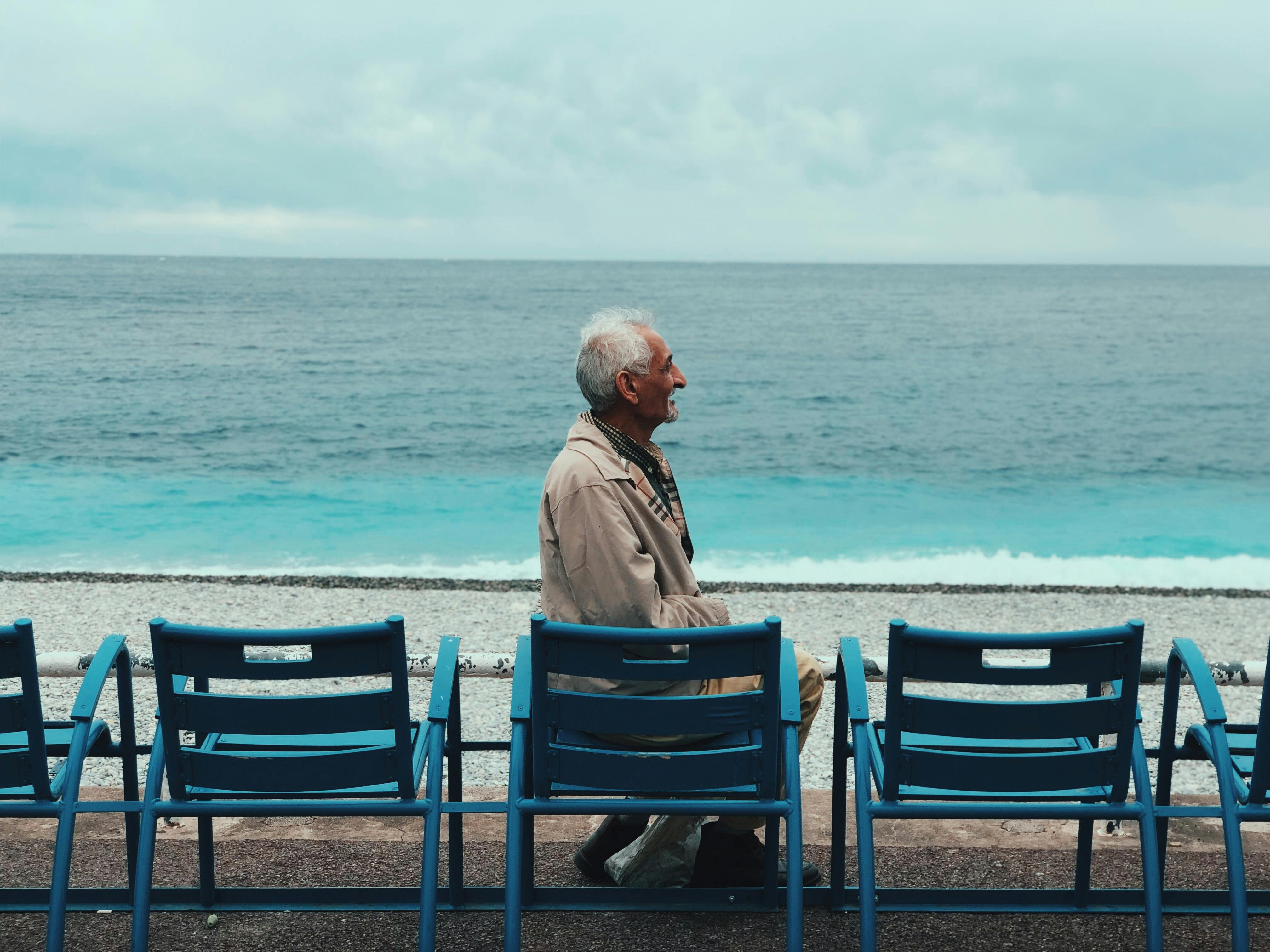 Free Old Man and the Sea Stock Photo
