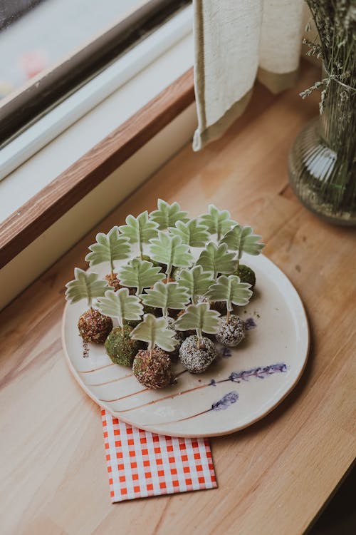 Homemade Dessert on a Windowsill 