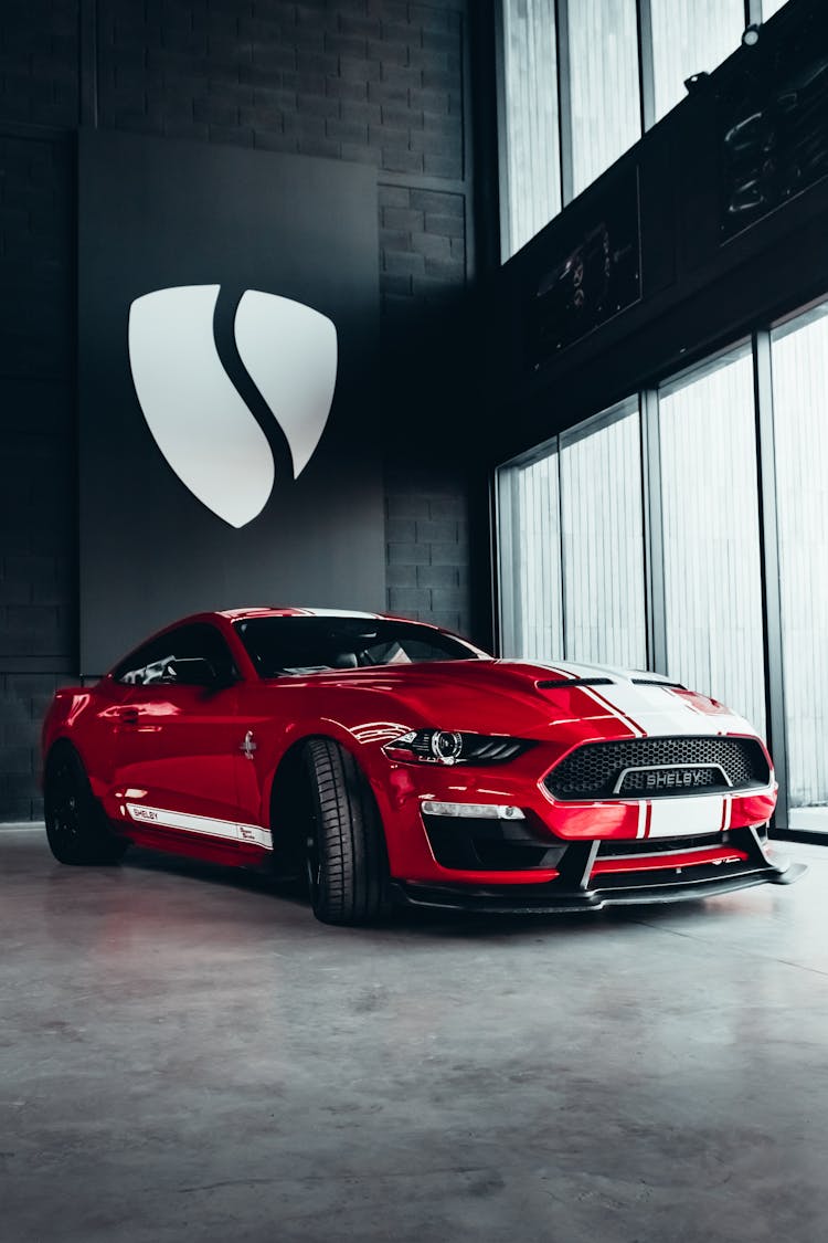 Red Shelby Mustang GT