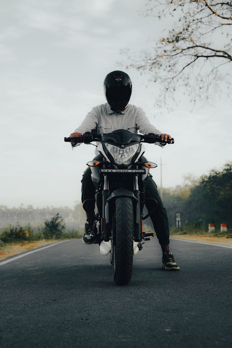 Man On Motorcycle