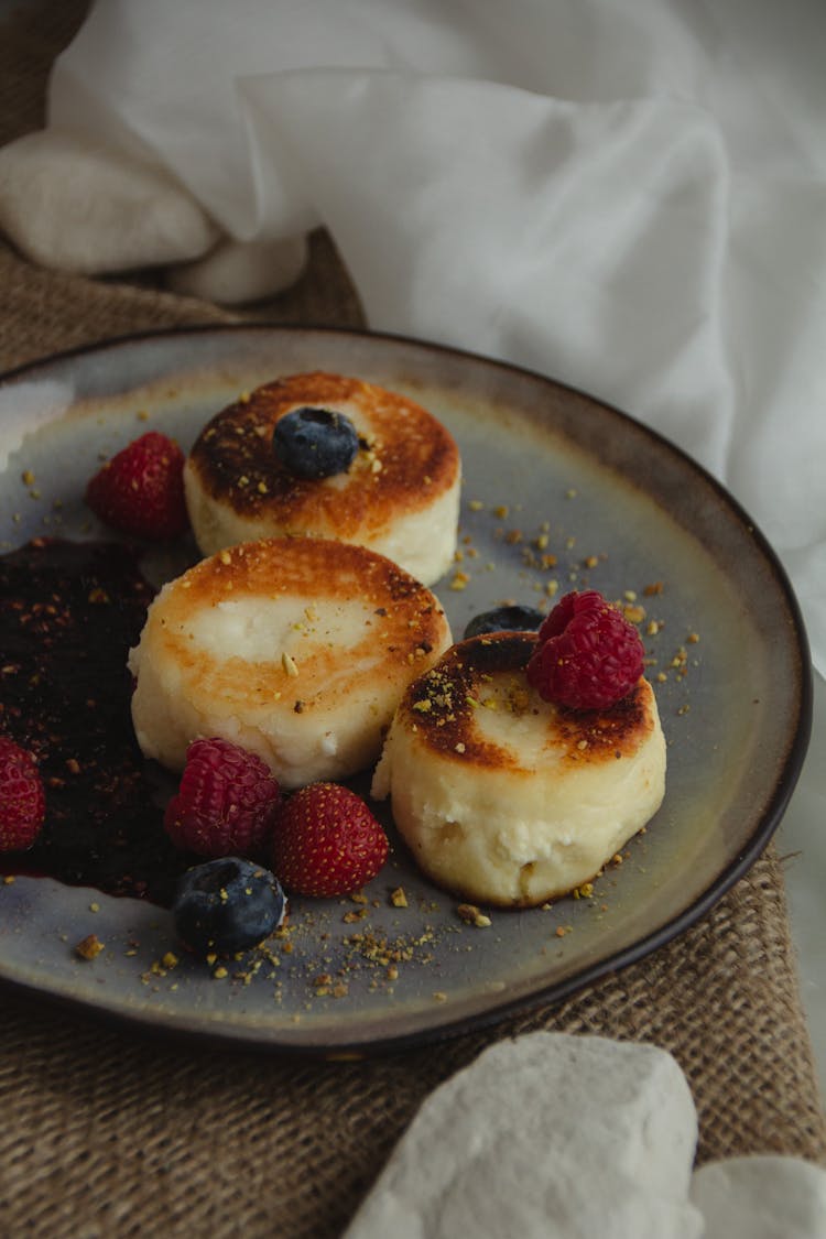 Food With Fruit On Tray