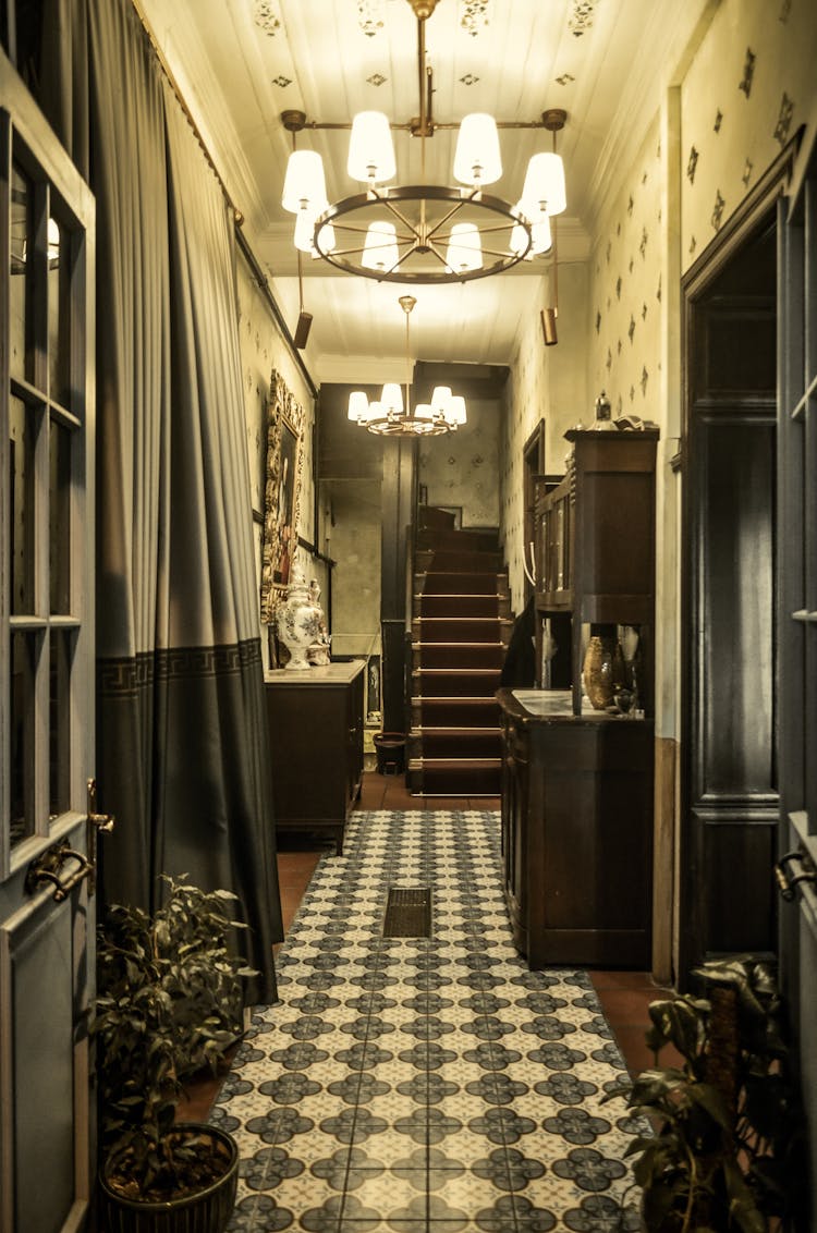 A Narrow Hallway Of A Family House