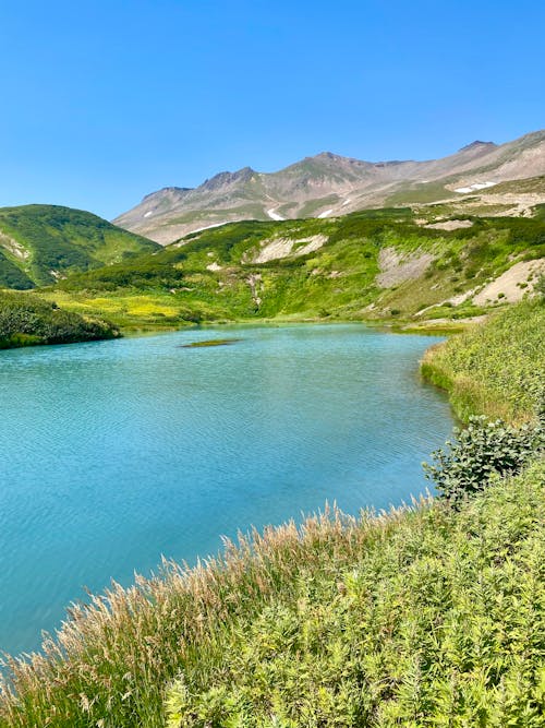 Základová fotografie zdarma na téma jezero, kopce, krajina