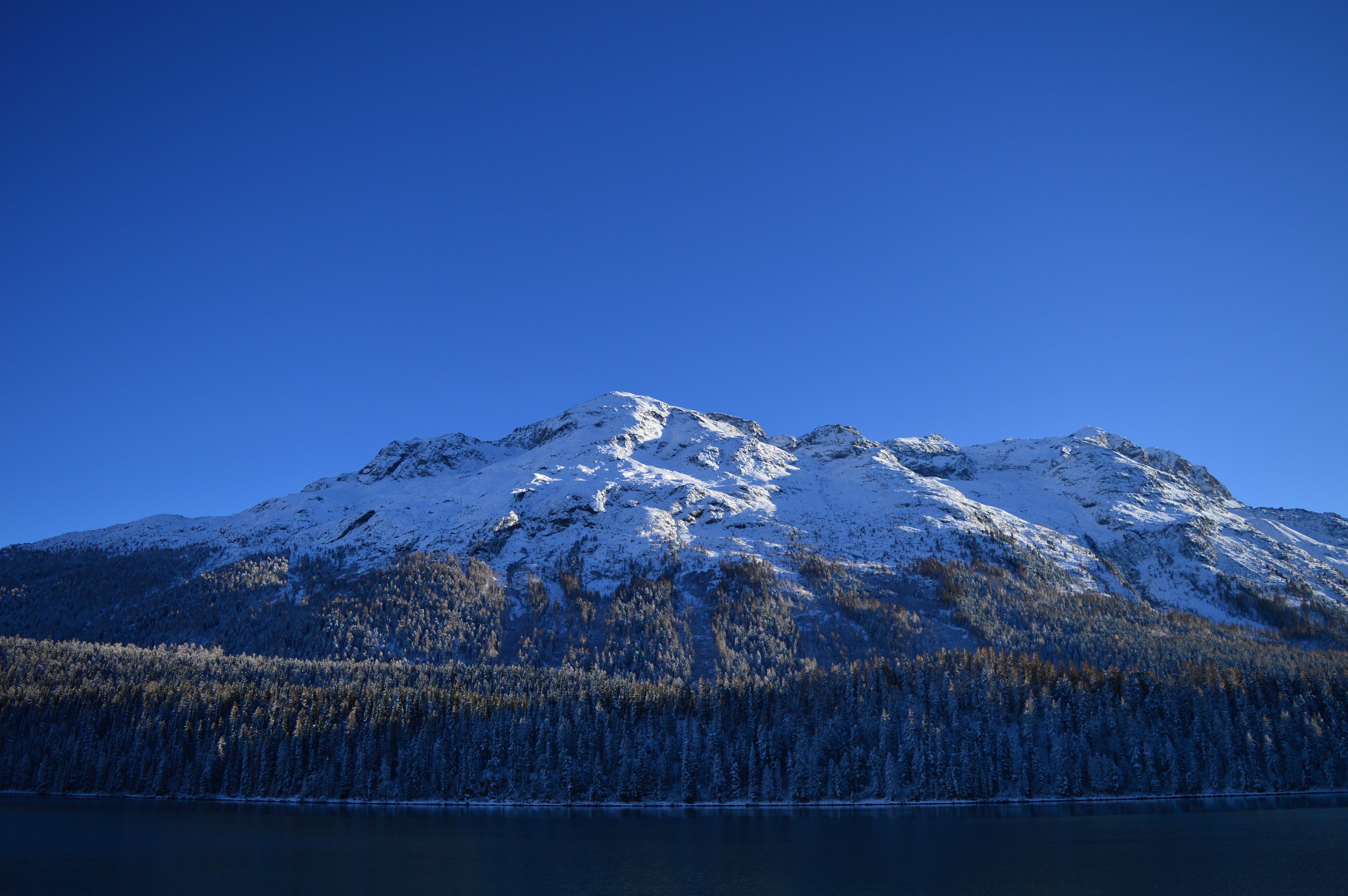 Snow Covered Mountain Under Blue Sky · Free Stock Photo