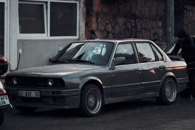 Photo Of A Bmw 3 Series On The Side Of The Road