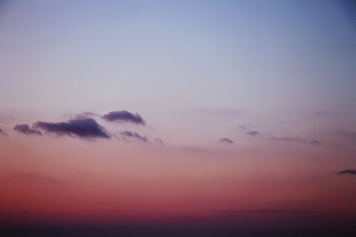 Clouds in Dramatic Pink Sky