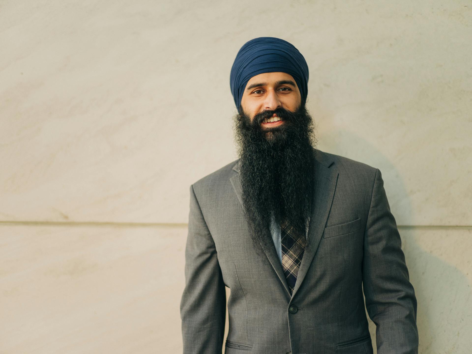 Bearded Businessman in Full Suit