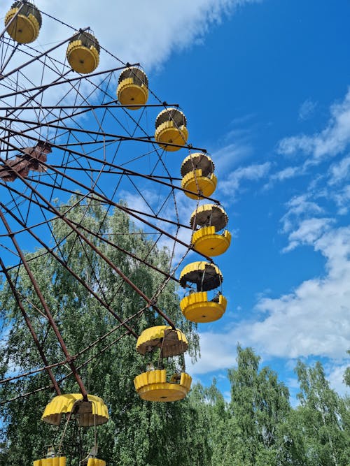 Ferris Wheel under Blue Sky