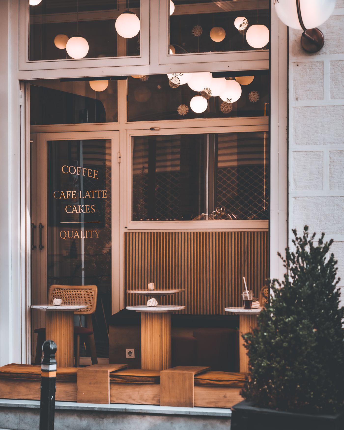 Coffee shop storefront