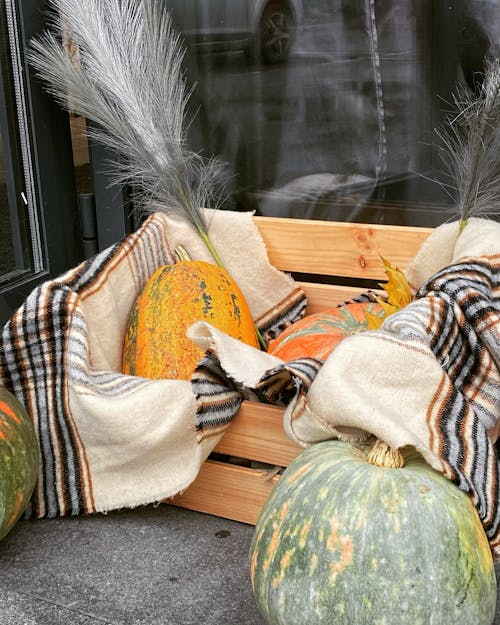 Fall Decoration with Pumpkins 