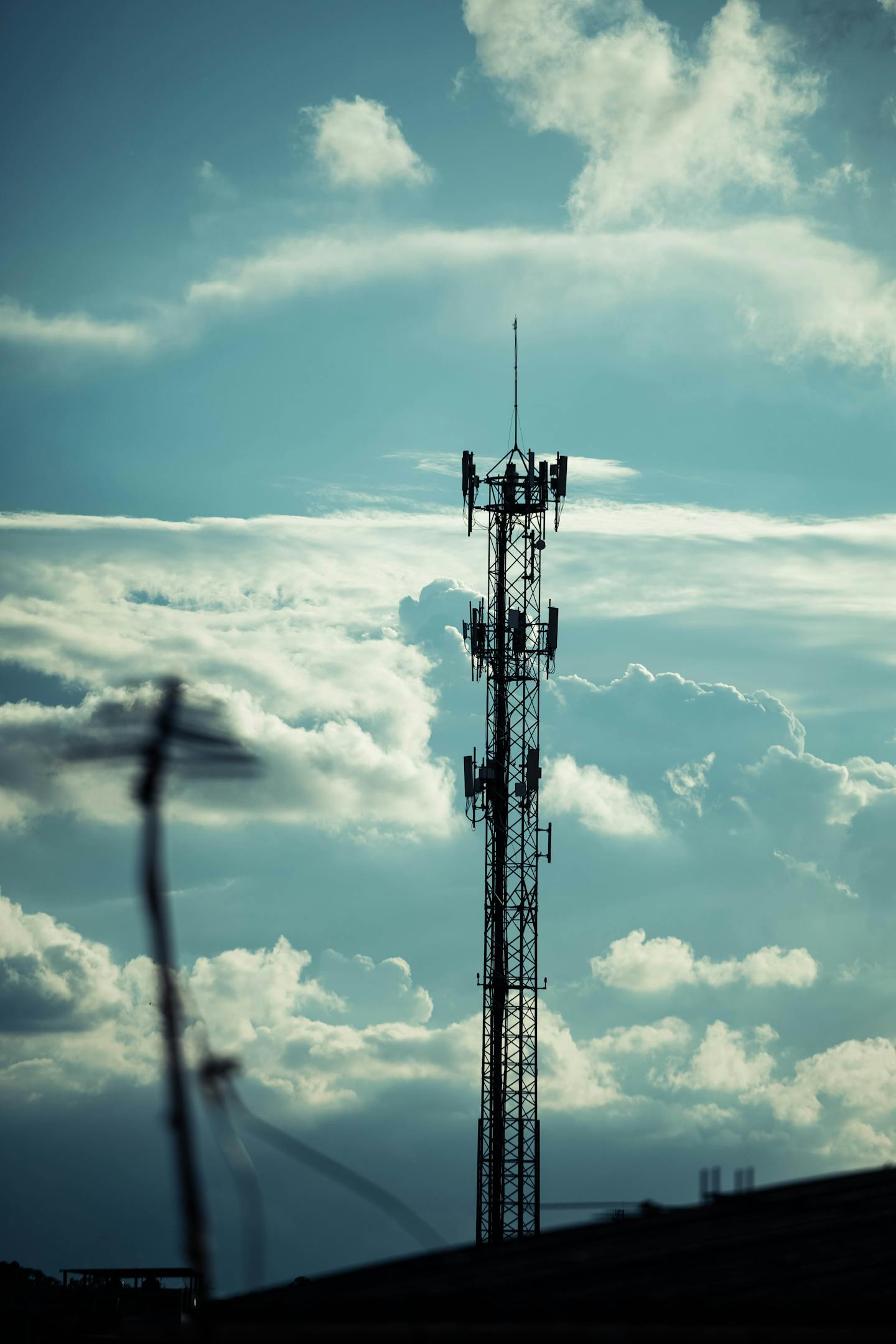 Satellite Tower over Clouds
