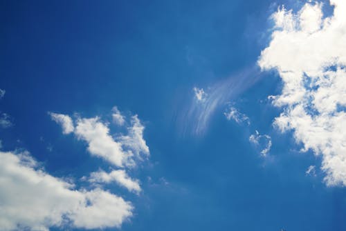 Бесплатное стоковое фото с голубое небо, картина, изображающая небо, небо