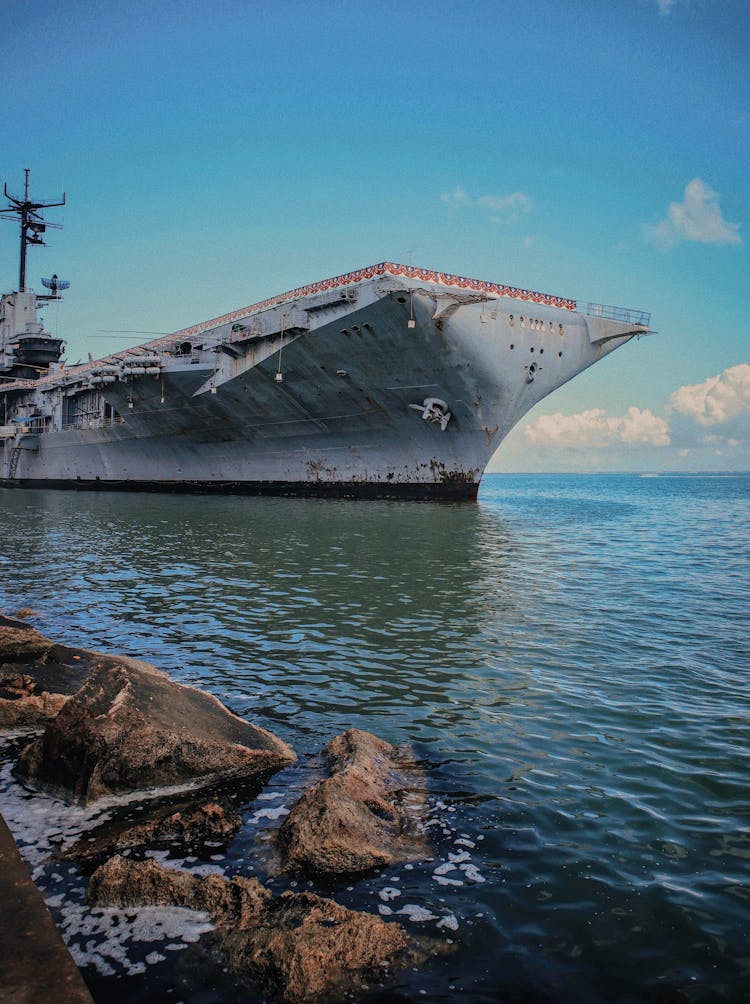 Museum Ship USS Lexington In Corpus Christi Bay