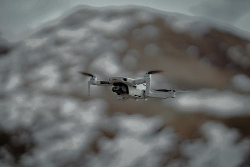 Close-Up Shot of Drone Flying