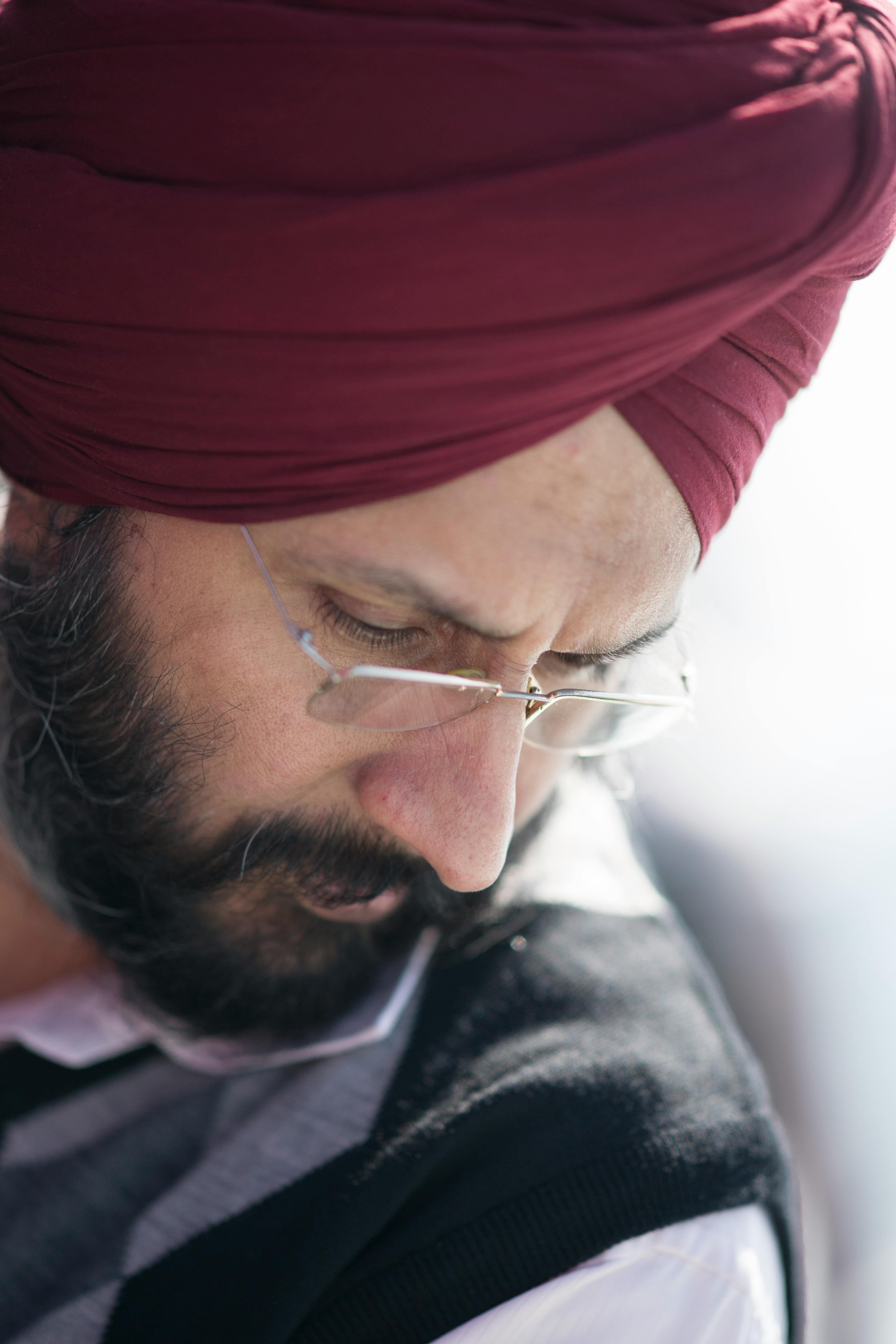 Close-Up Photo of an Indian Man