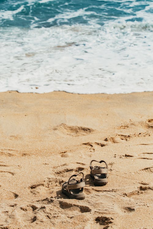 Sandals on a Seashore