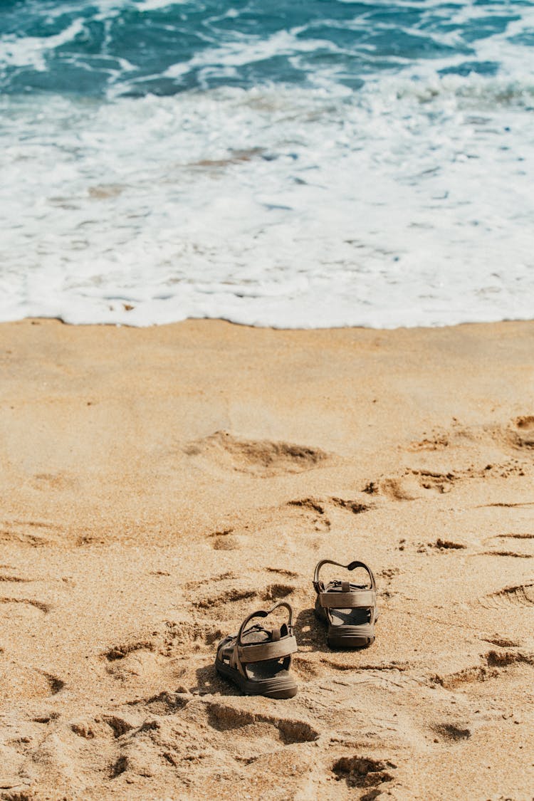 Sandals On A Seashore