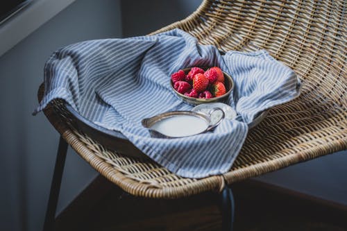 Free Strawberry With Dip Stock Photo