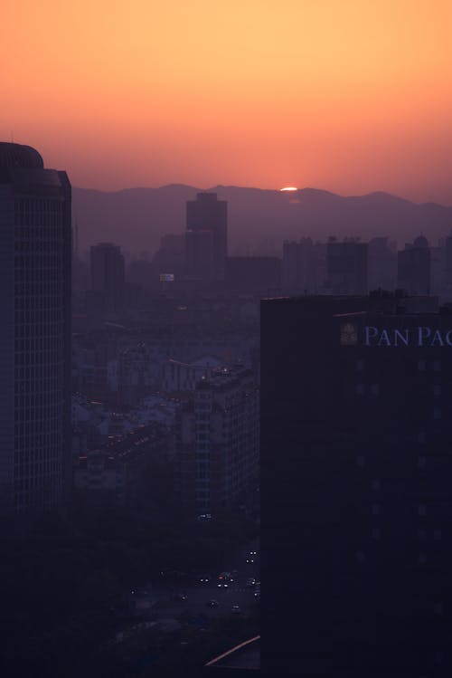 Foto profissional grátis de alvorecer, centro da cidade, cidade