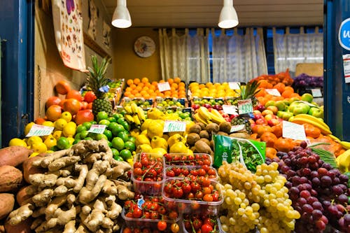 Foto stok gratis barang dagangan, buah-buahan, fotografi makanan