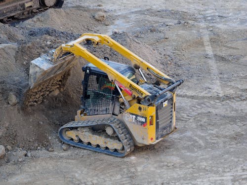 Excavator on a Construction