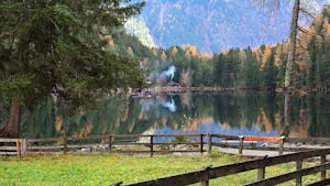 Autumn Forest Reflecting in Lake