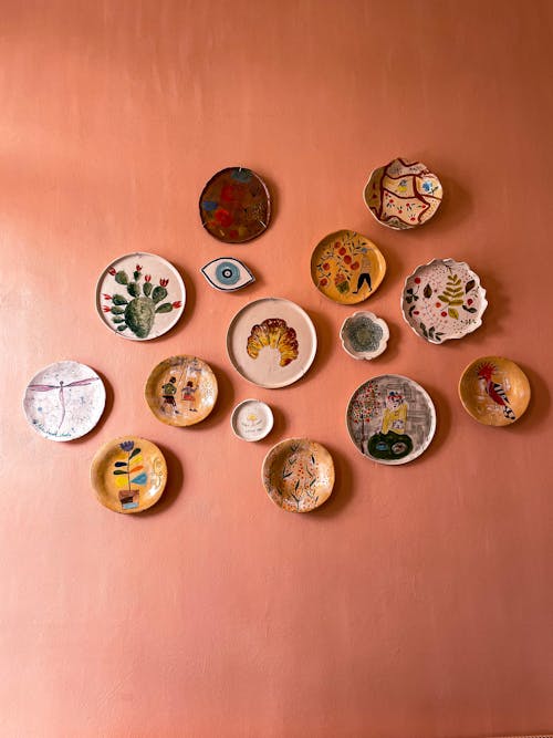 Handmade, Decorated Plates