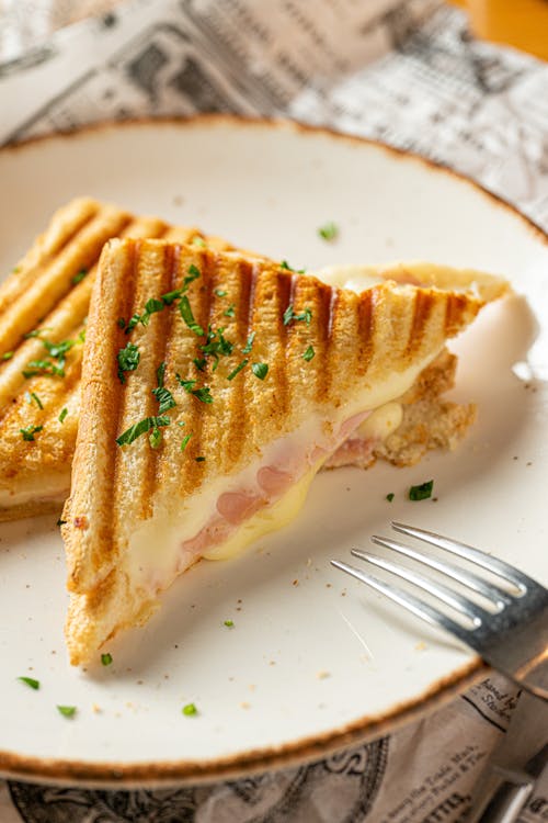 Ham and Cheese Toasts