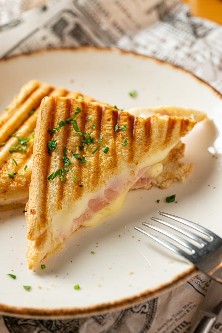 Ham And Cheese Toasts