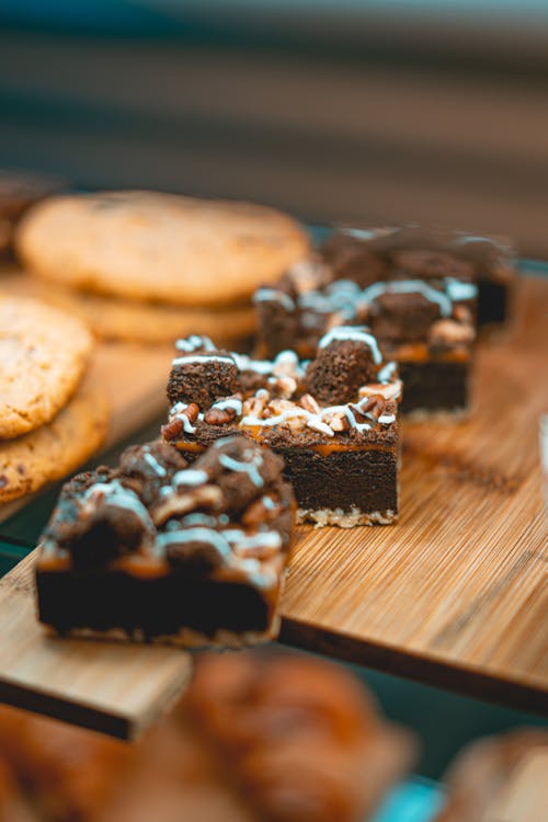 Immagine gratuita di avvicinamento, brownies, cibo