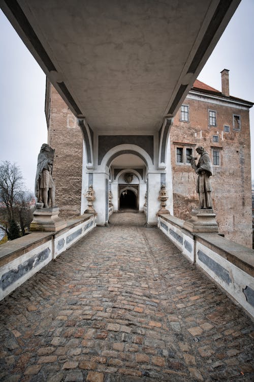 View of a Walkway in a Castle 