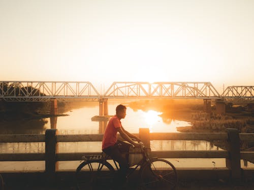 Gratis lagerfoto af bro, cykel, cykeltur Lagerfoto