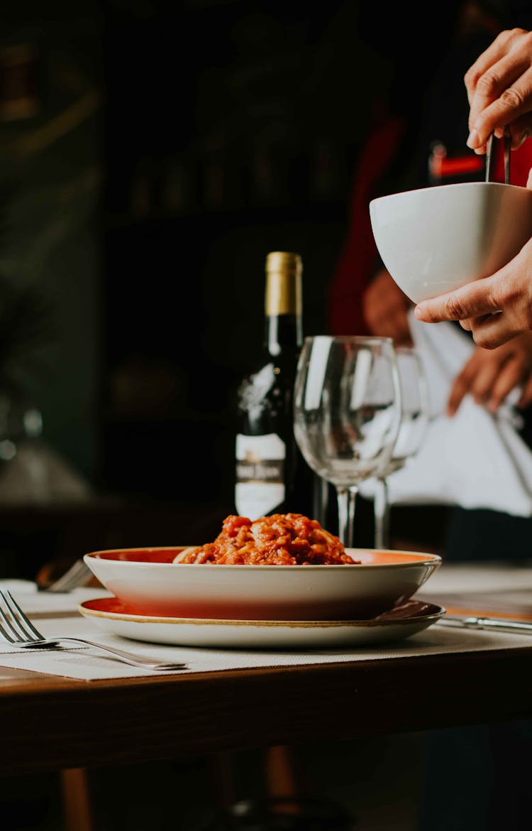 Spaghetti With Wine