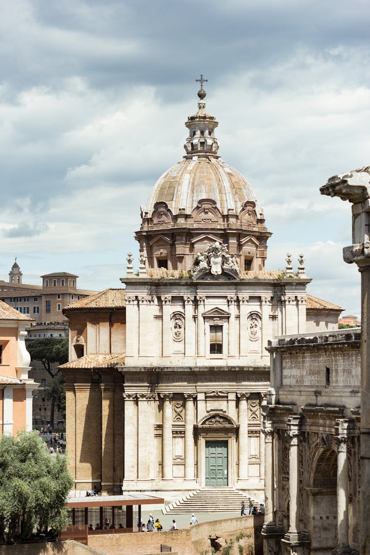 Saints Luca E Martina Church In Rome