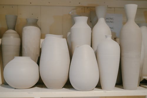 Бесплатное стоковое фото с белый, вазы, глина
