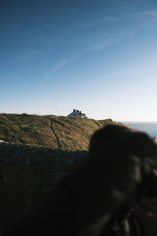 Gebäude An Der Spitze Einer Insel