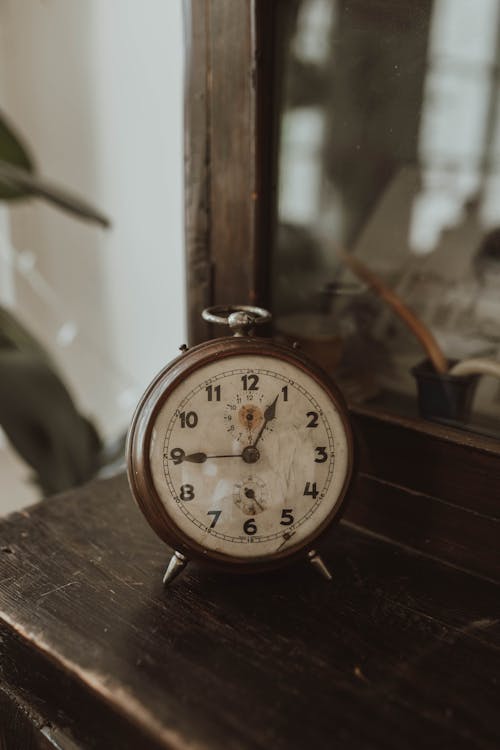 Close-up of a Vintage Clock