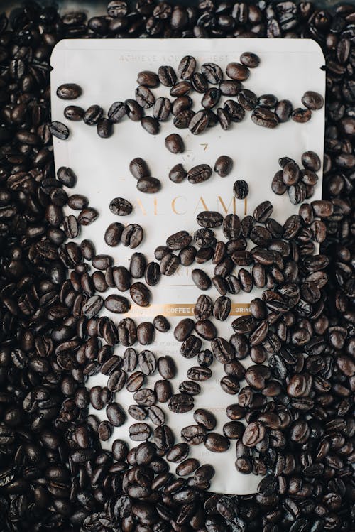 咖啡, 咖啡豆, 垂直拍摄 的 免费素材图片