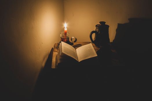Free stock photo of art, book bindings, candle