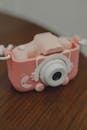 Close Up Photo of a Pink Camera
