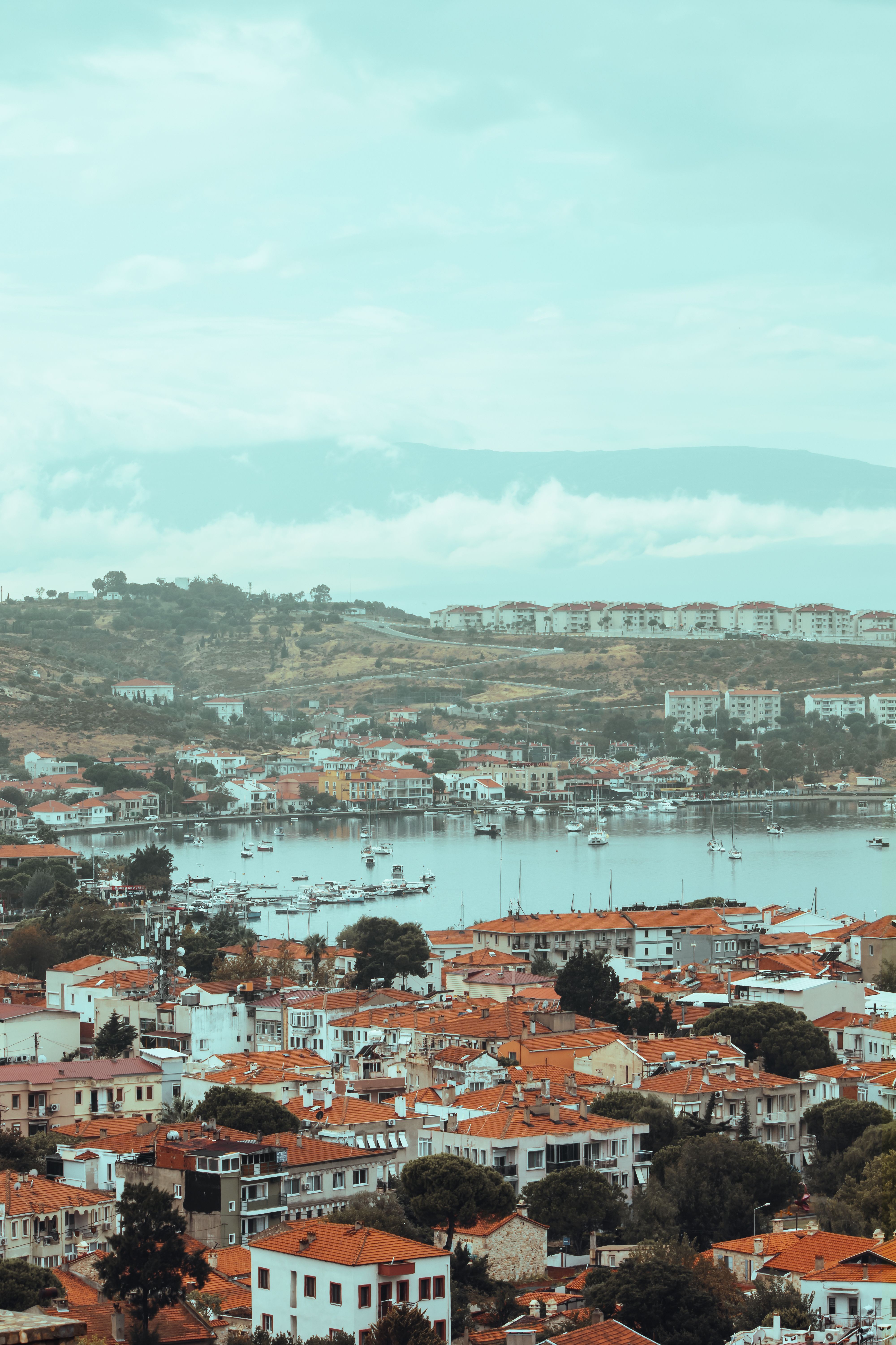 An Aerial Shot of the Town of Foca in Turkey · Free Stock Photo