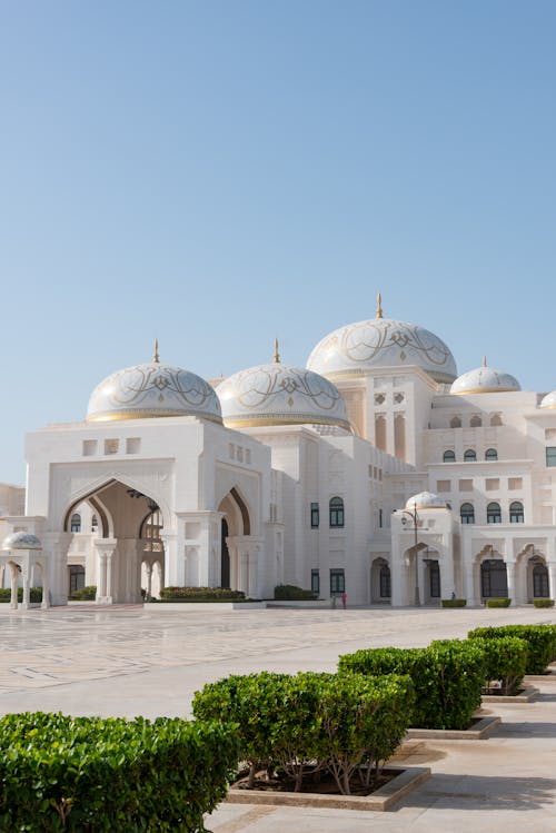 White Traditional Islam Buildings on City Square