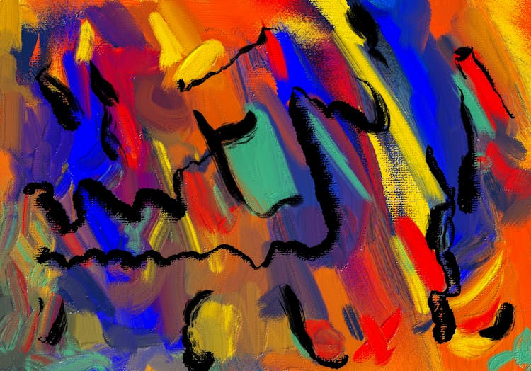 A Colorful Abstract Painting